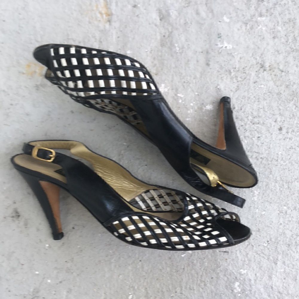 Gucci peep toe slingback s - Picture 2 of 10